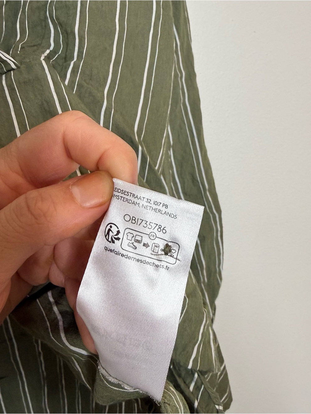 Anthropologie The Dylon Long Sleeve Wide Placket Stripe Blouse Camp Collar top - Picture 6 of 9
